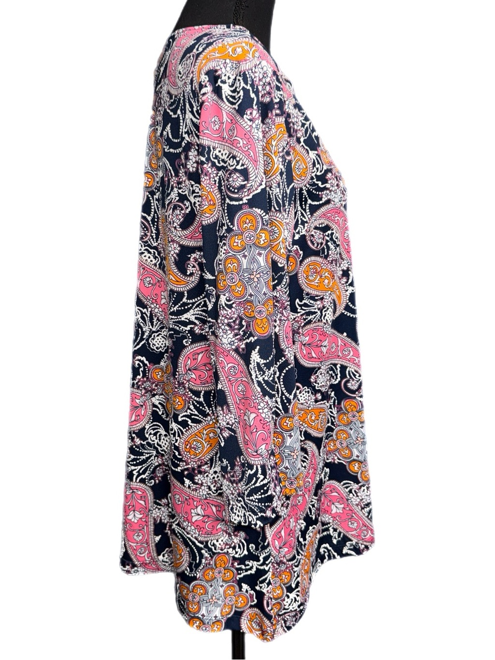 Ruby Rd. - Paisley Beaded Neck Tunic - Stretch Knit - Size Medium - Picture 4 of 8